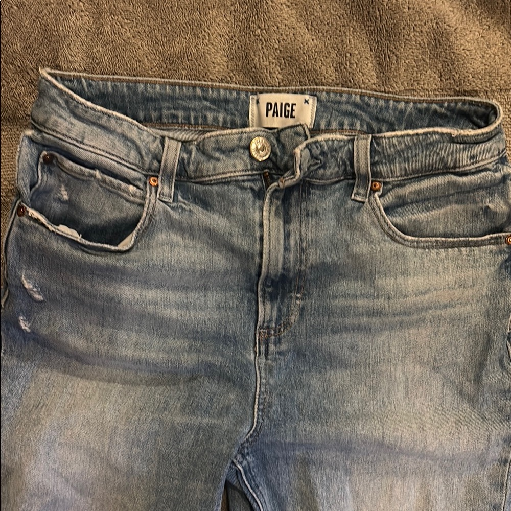 PAIGE Light Blue Denim Jeans